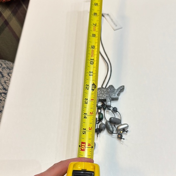 Decouture Elephant Pendant Statement Necklace with Black Cord - Picture 4 of 6